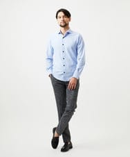 MNBDF50200 MICHEL KLEIN HOMME(ミッシェルクラン オム) 《日本製》ベーシックジャージ長袖シャツ ライトブルー
