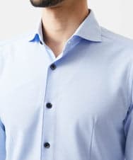 MNBDF50200 MICHEL KLEIN HOMME(ミッシェルクラン オム) 《日本製》ベーシックジャージ長袖シャツ ライトブルー