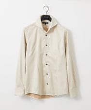 MNBGC37230 MICHEL KLEIN HOMME(ミッシェルクラン オム) スエードストレッチ長袖シャツ オフホワイト