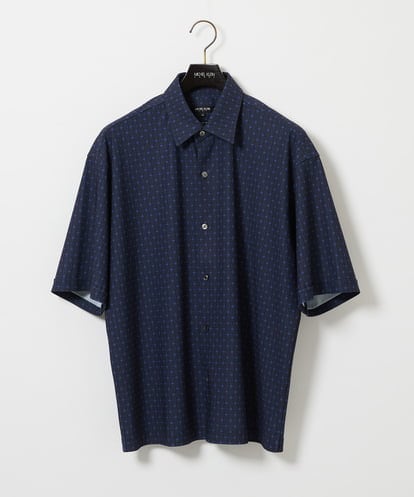 MNBID52250 MICHEL KLEIN HOMME 《日本製》オリジナル総柄半袖シャツ