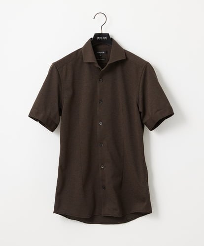 MNBIF01200 MICHEL KLEIN HOMME 《日本製》チドリ柄半袖シャツ