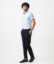 MNBJC68200 MICHEL KLEIN HOMME(ミッシェルクラン オム) 《日本製》マイクロチェック柄半袖シャツ ライトブルー