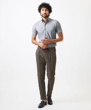 MNBJC68200 MICHEL KLEIN HOMME(ミッシェルクラン オム) 《日本製》マイクロチェック柄半袖シャツ グレー