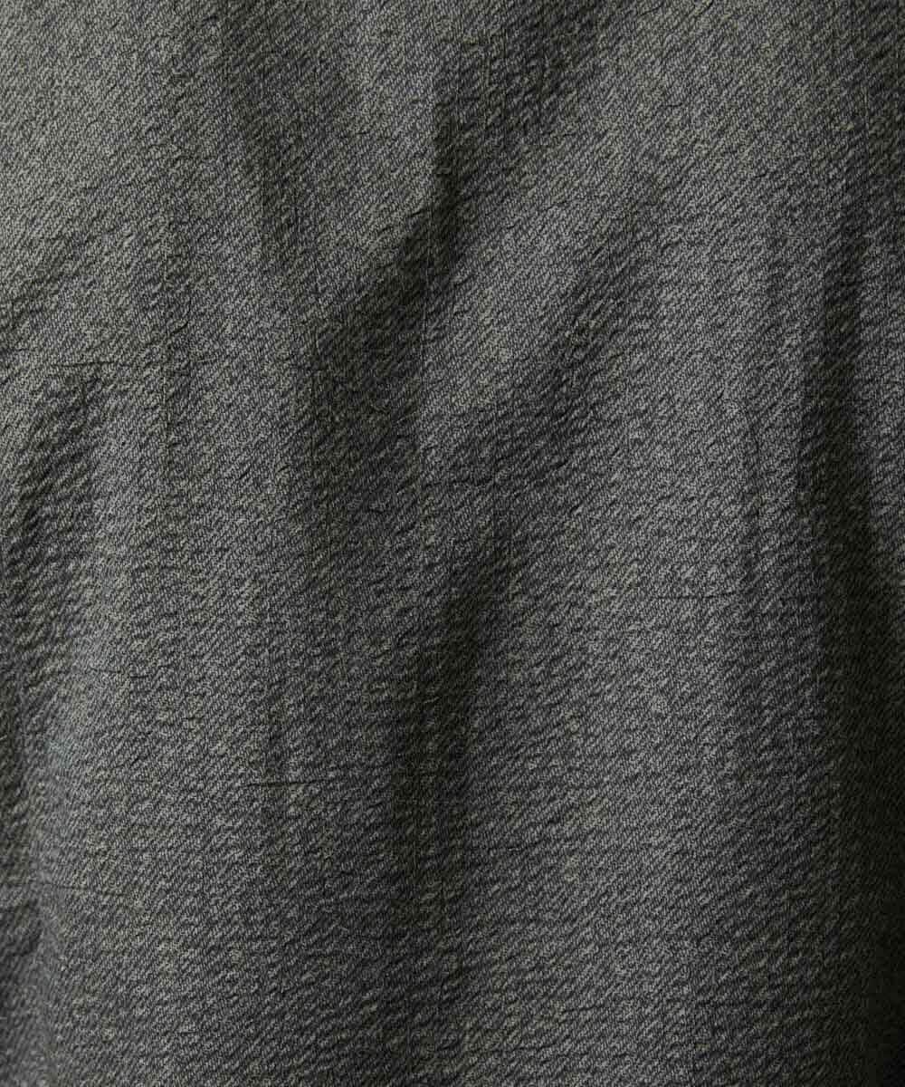 MNBJD53230 MICHEL KLEIN HOMME(ミッシェルクラン オム) コットンウェーブ長袖シャツ ダークグレー
