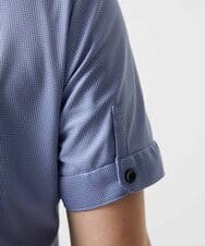 MNBJF68200 MICHEL KLEIN HOMME(ミッシェルクラン オム) 《日本製》ボタンダウン 柄半袖シャツ ブルー