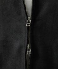 MNCAI64350 MICHEL KLEIN HOMME(ミッシェルクラン オム) 【セットアップ】スエードジップアップパーカー ブラック