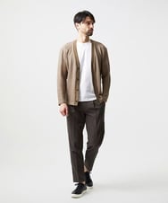 MNCJD72330 MICHEL KLEIN HOMME(ミッシェルクラン オム) ラッセル編みレースカーディガン ベージュ