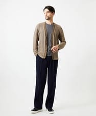 MNCJD72330 MICHEL KLEIN HOMME(ミッシェルクラン オム) ラッセル編みレースカーディガン ベージュ