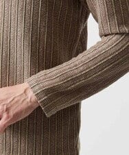 MNCJD72330 MICHEL KLEIN HOMME(ミッシェルクラン オム) ラッセル編みレースカーディガン ベージュ