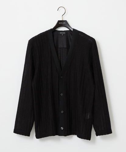 MNCJD72330 MICHEL KLEIN HOMME ラッセル編みレースカーディガン