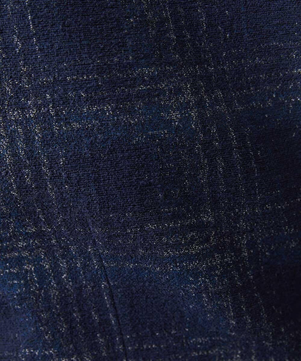 MNDAA52630 MICHEL KLEIN HOMME(ミッシェルクラン オム) チェック柄コンバーチブルジャケット ネイビー