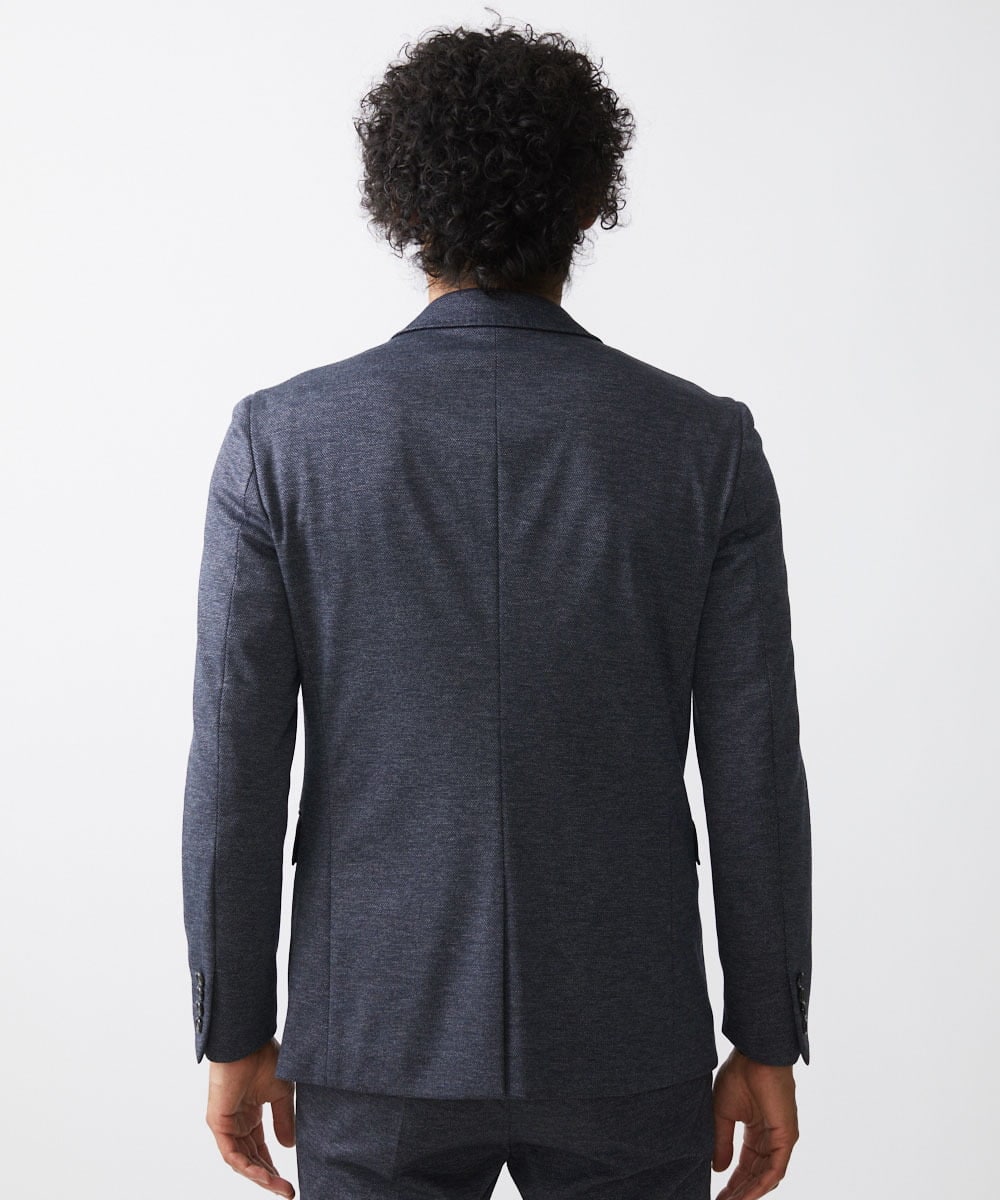 MNDAA55430 MICHEL KLEIN HOMME(ミッシェルクラン オム) ウール調ストレッチテーラードジャケット セットアップ ネイビー