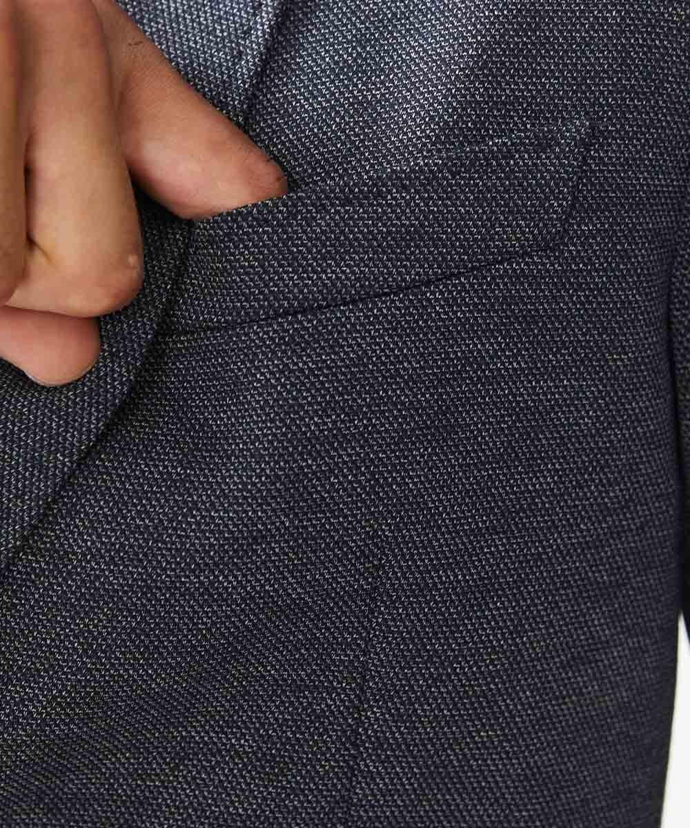 MNDAA55430 MICHEL KLEIN HOMME(ミッシェルクラン オム) ウール調ストレッチテーラードジャケット セットアップ ネイビー