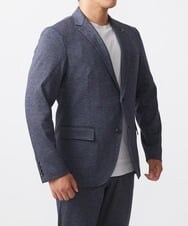 MNDAA56430 MICHEL KLEIN HOMME(ミッシェルクラン オム) 【2024年モデル】BODY MAKEウール調ストレッチテーラードジャケット セットアップ ネイビー