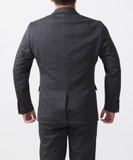 MNDAA56430 MICHEL KLEIN HOMME(ミッシェルクラン オム) 【2024年モデル】BODY MAKEウール調ストレッチテーラードジャケット セットアップ ダークグレー