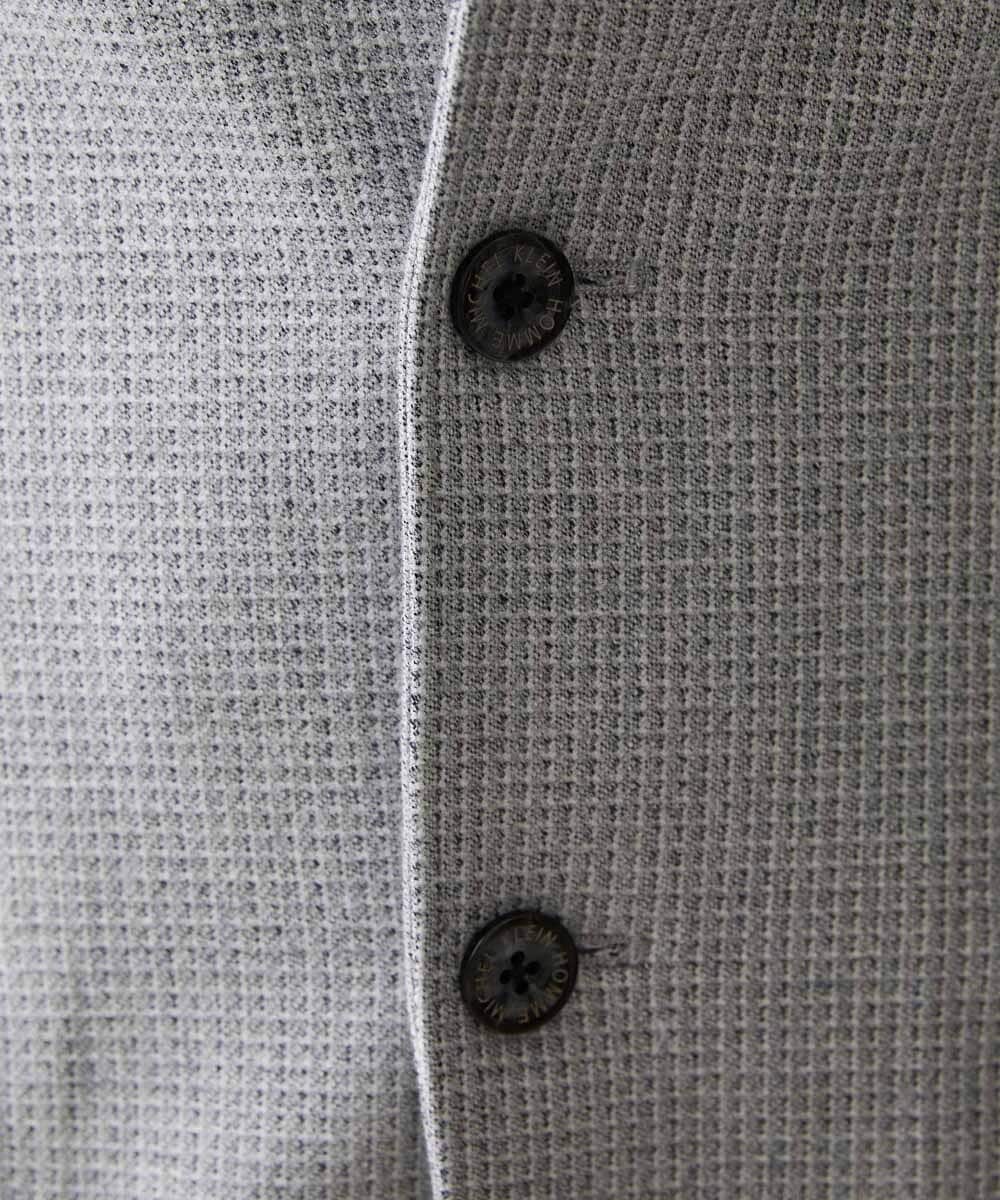MNDAA57530 MICHEL KLEIN HOMME(ミッシェルクラン オム) スタンドカラーストレッチジャケット セットアップ グレー