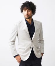 MNDAA58490 MICHEL KLEIN HOMME(ミッシェルクラン オム) ベロアストレッチテーラードジャケット ベージュ