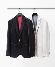 MNDAA58490 MICHEL KLEIN HOMME(ミッシェルクラン オム) ベロアストレッチテーラードジャケット ベージュ