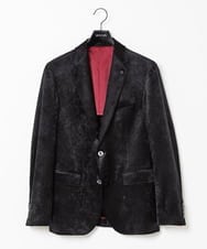 MNDAA58490 MICHEL KLEIN HOMME(ミッシェルクラン オム) ベロアストレッチテーラードジャケット ブラック