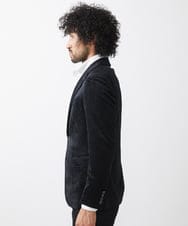 MNDAA58490 MICHEL KLEIN HOMME(ミッシェルクラン オム) ベロアストレッチテーラードジャケット ブラック
