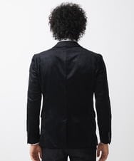 MNDAA58490 MICHEL KLEIN HOMME(ミッシェルクラン オム) ベロアストレッチテーラードジャケット ブラック