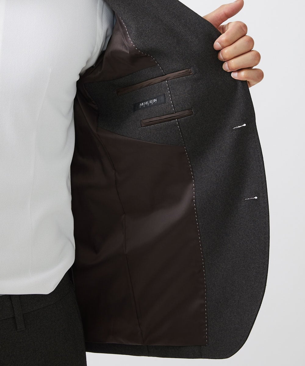 MNDAC53400 MICHEL KLEIN HOMME(ミッシェルクラン オム) テーラードジャケット セットアップ ブラウン