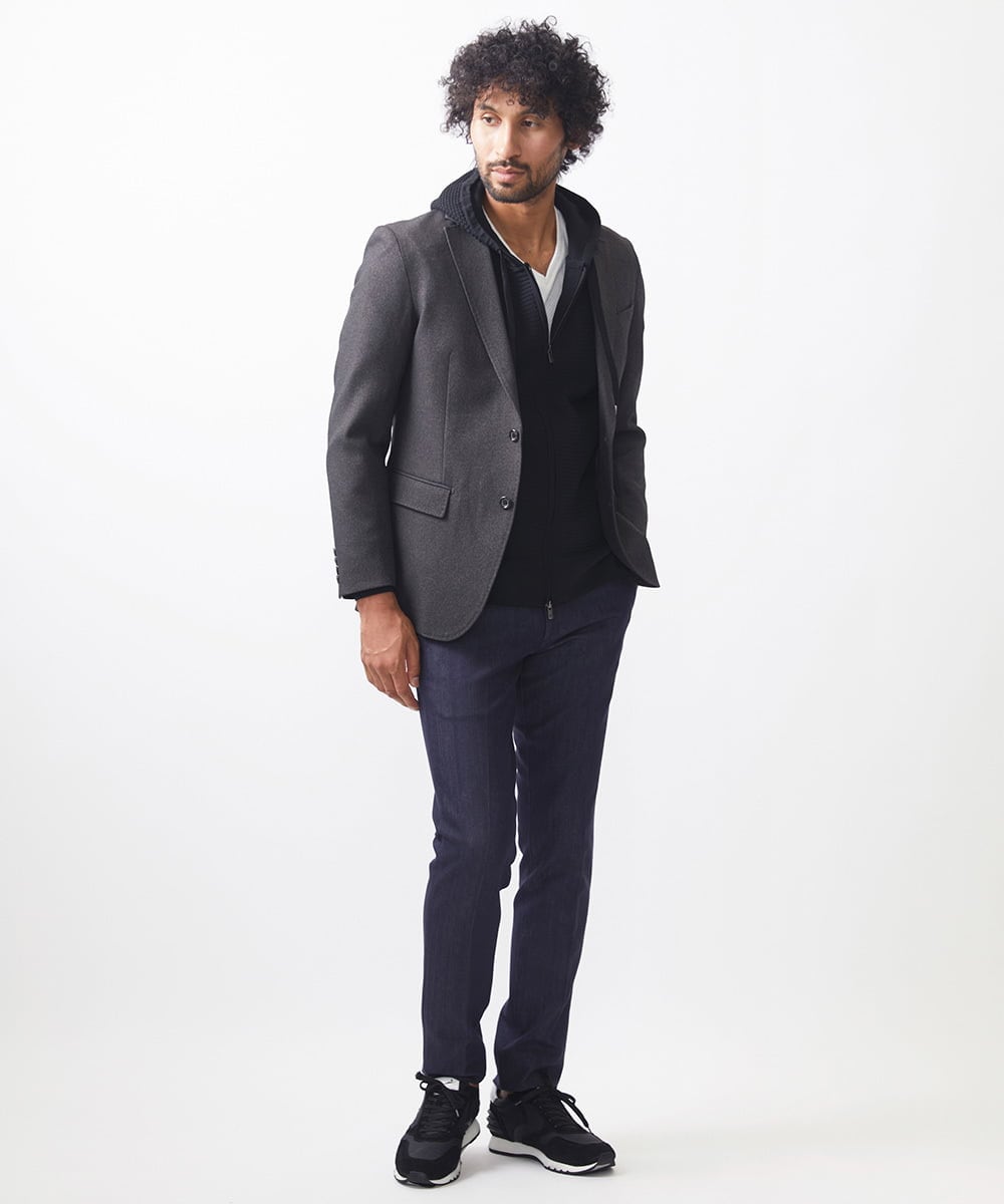 MNDAC53400 MICHEL KLEIN HOMME(ミッシェルクラン オム) テーラードジャケット セットアップ ブラウン