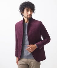 MNDAC54540 MICHEL KLEIN HOMME(ミッシェルクラン オム) スエード調コンバーチブルジャケット パープル