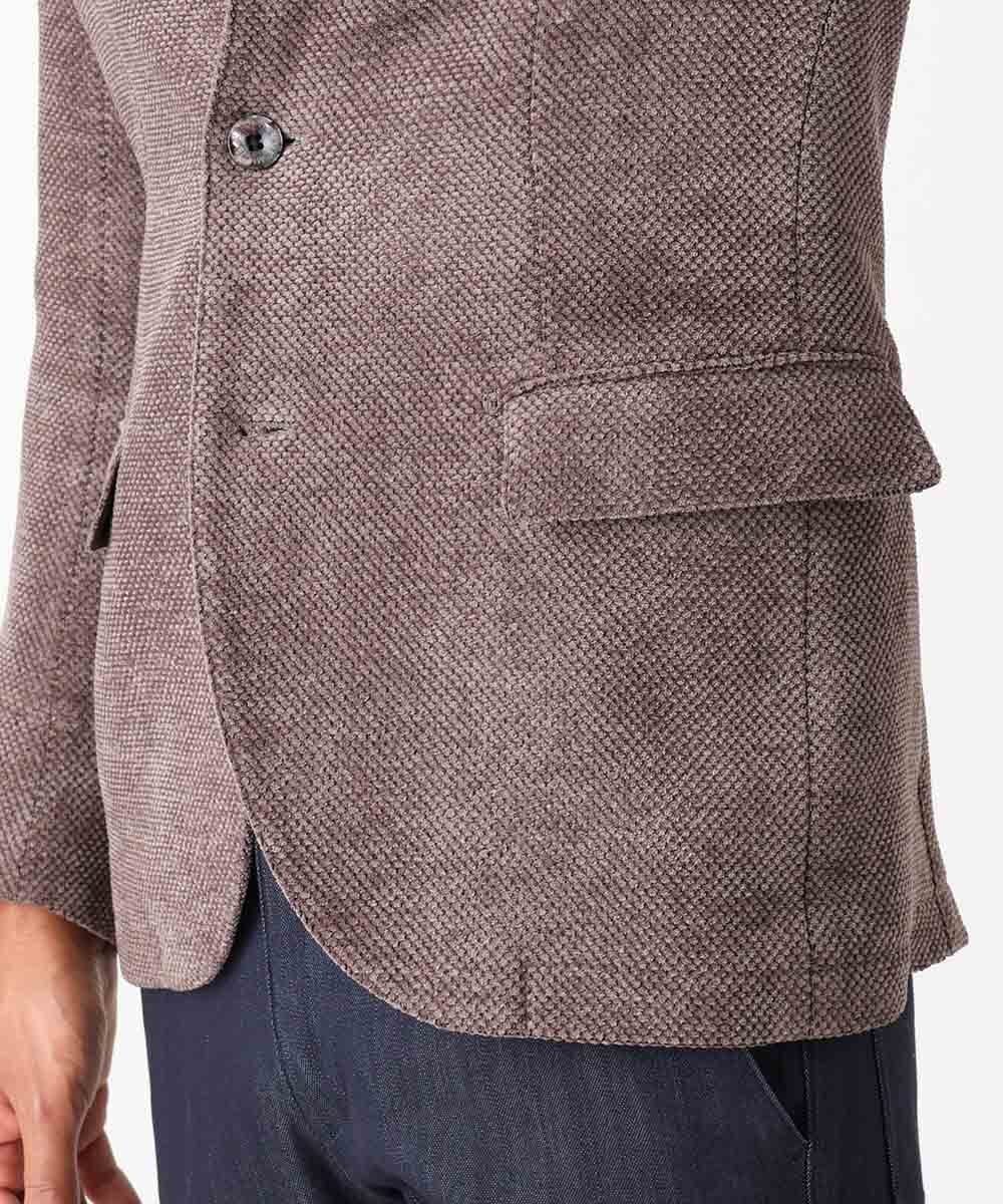 MNDAC54540 MICHEL KLEIN HOMME(ミッシェルクラン オム) スエード調コンバーチブルジャケット ベージュ