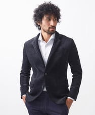 MNDAC54540 MICHEL KLEIN HOMME(ミッシェルクラン オム) スエード調コンバーチブルジャケット ブラック