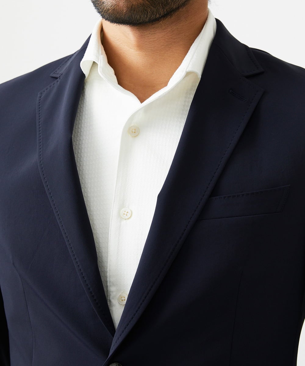 MNDAD02450 MICHEL KLEIN HOMME(ミッシェルクラン オム) 【セットアップ】トリコットテーラードジャケット ネイビー