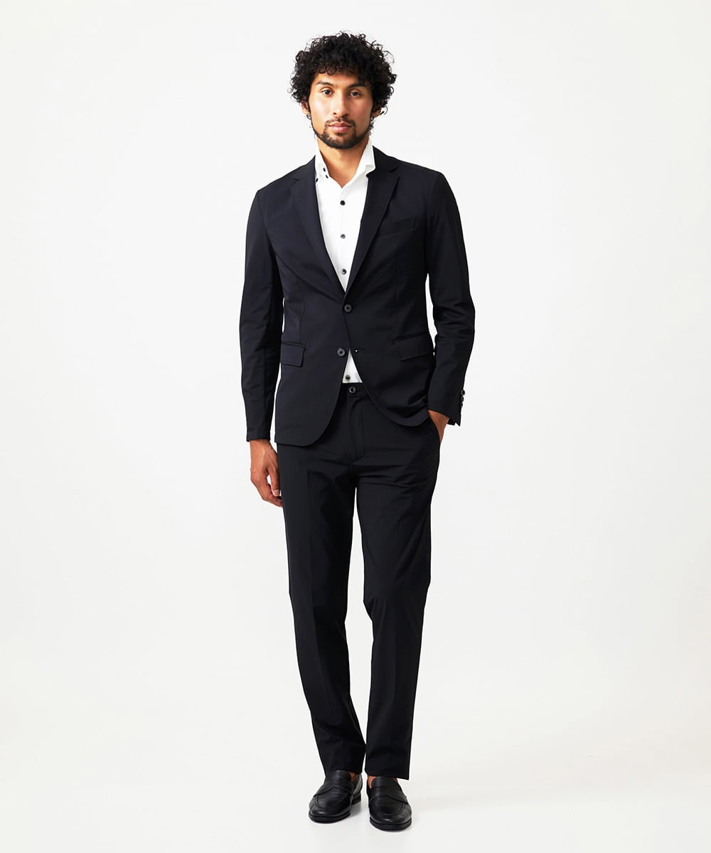 MNDAD02450 MICHEL KLEIN HOMME(ミッシェルクラン オム) 【セットアップ】トリコットテーラードジャケット ブラック