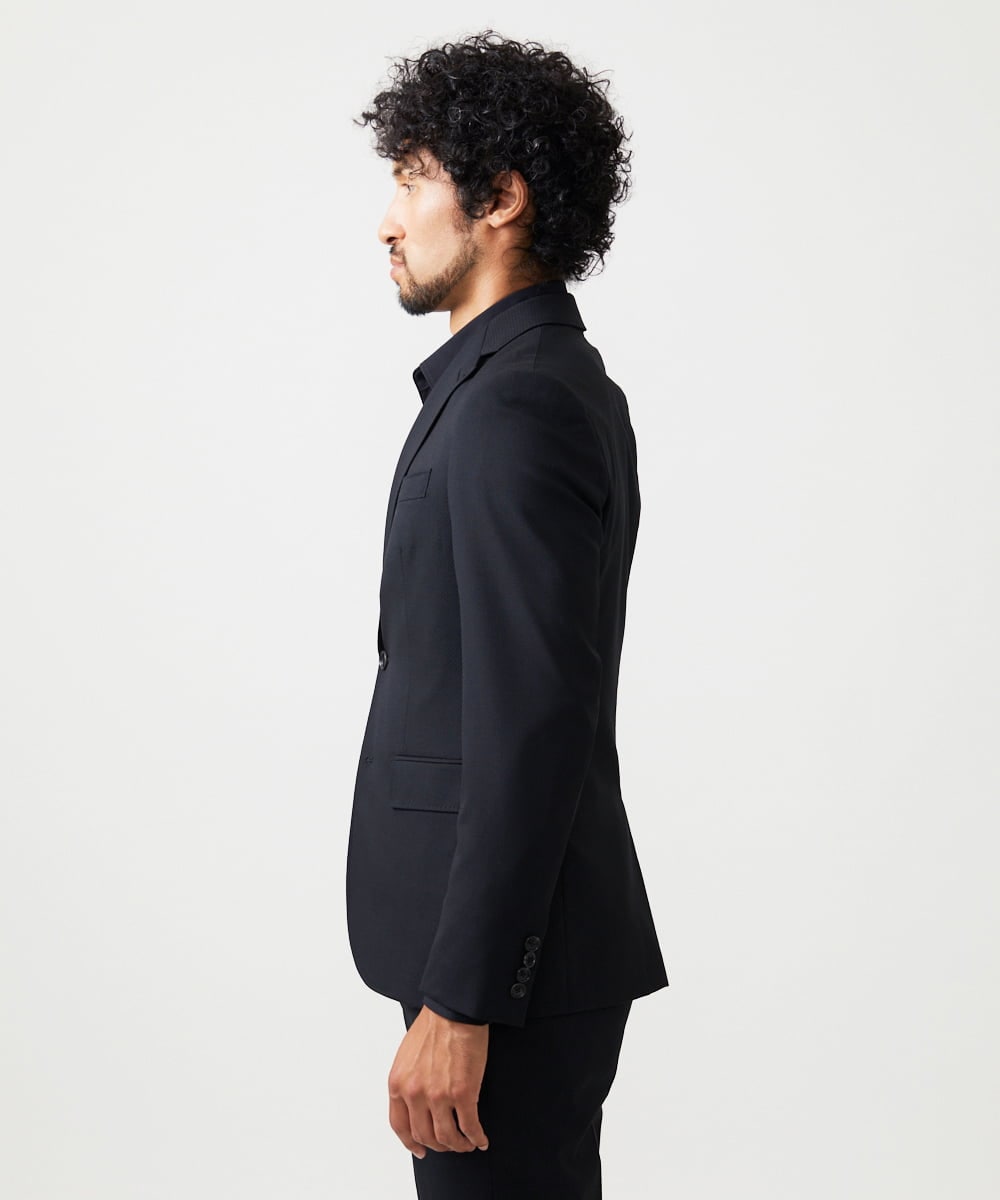 MNDAD07690 MICHEL KLEIN HOMME(ミッシェルクラン オム) 【セットアップ】小紋柄テーラードジャケット ブラック