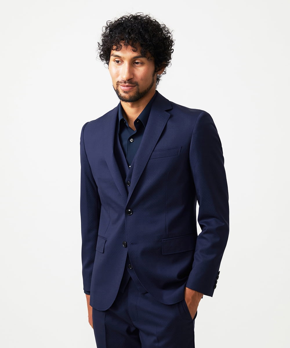 MNDAD08690 MICHEL KLEIN HOMME(ミッシェルクラン オム) 【セットアップ】テーラードジャケット ネイビー