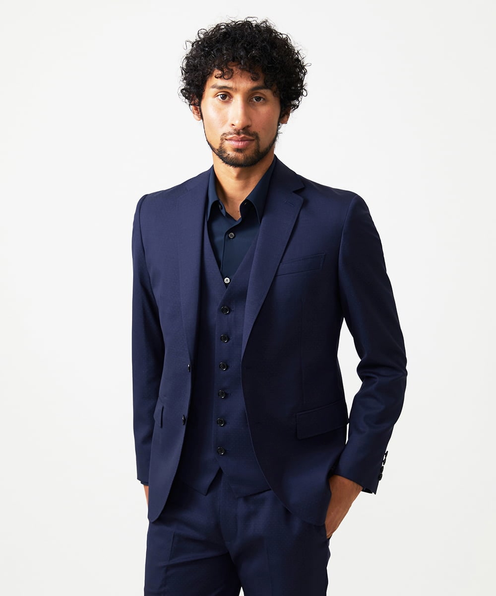 MNDAD08690 MICHEL KLEIN HOMME(ミッシェルクラン オム) 【セットアップ】テーラードジャケット ネイビー
