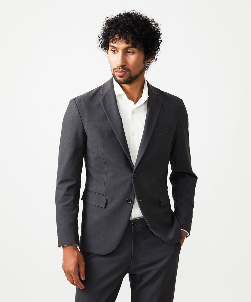 MNDAF03400 MICHEL KLEIN HOMME(ミッシェルクラン オム) 【セットアップ】ストレッチテーラードジャケット グレー