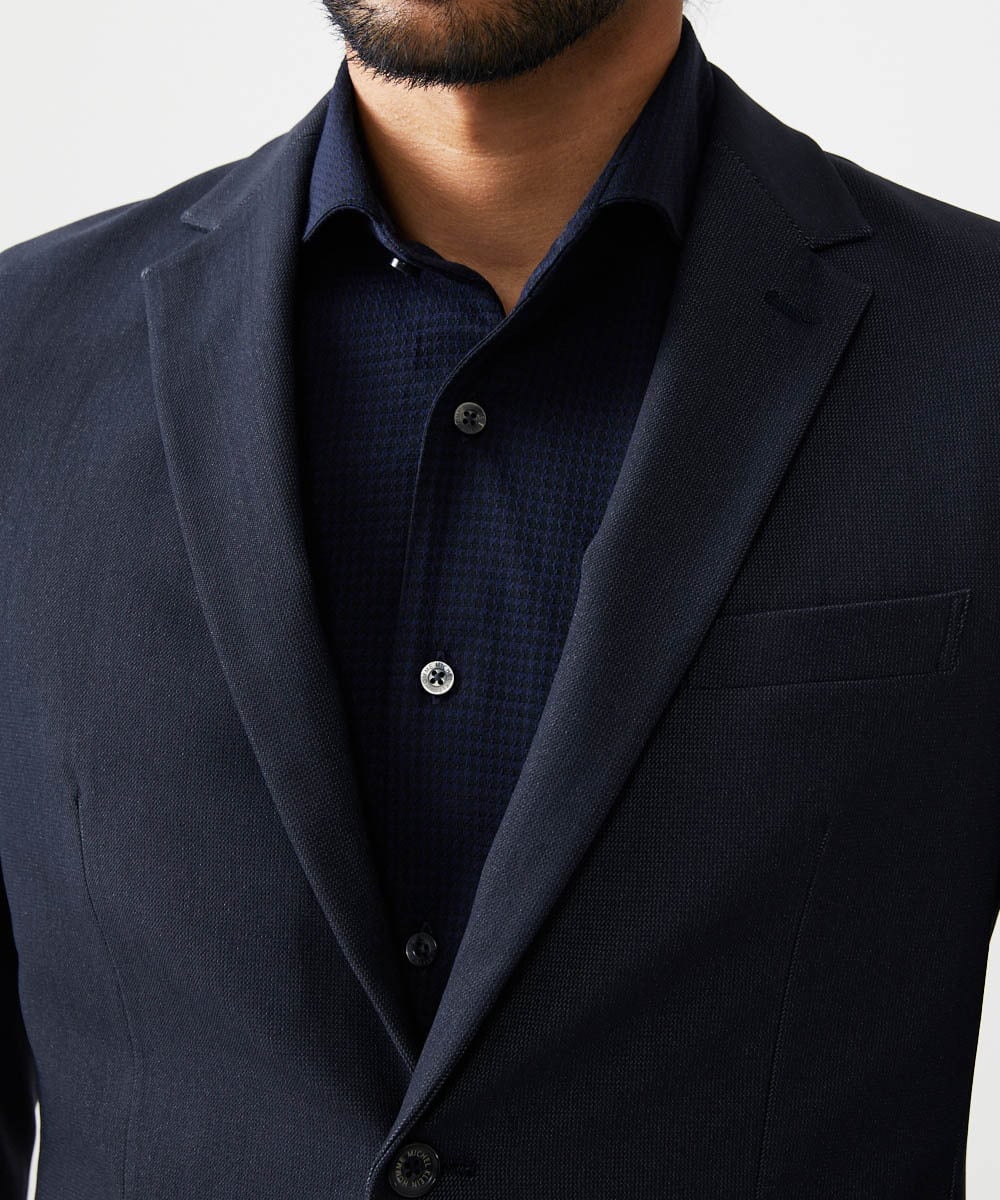 MNDAF03400 MICHEL KLEIN HOMME(ミッシェルクラン オム) 【セットアップ】ストレッチテーラードジャケット ネイビー
