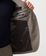 MNDAF53450 MICHEL KLEIN HOMME(ミッシェルクラン オム) 【セットアップ】ピンヘッドテーラードジャケット ブラウン