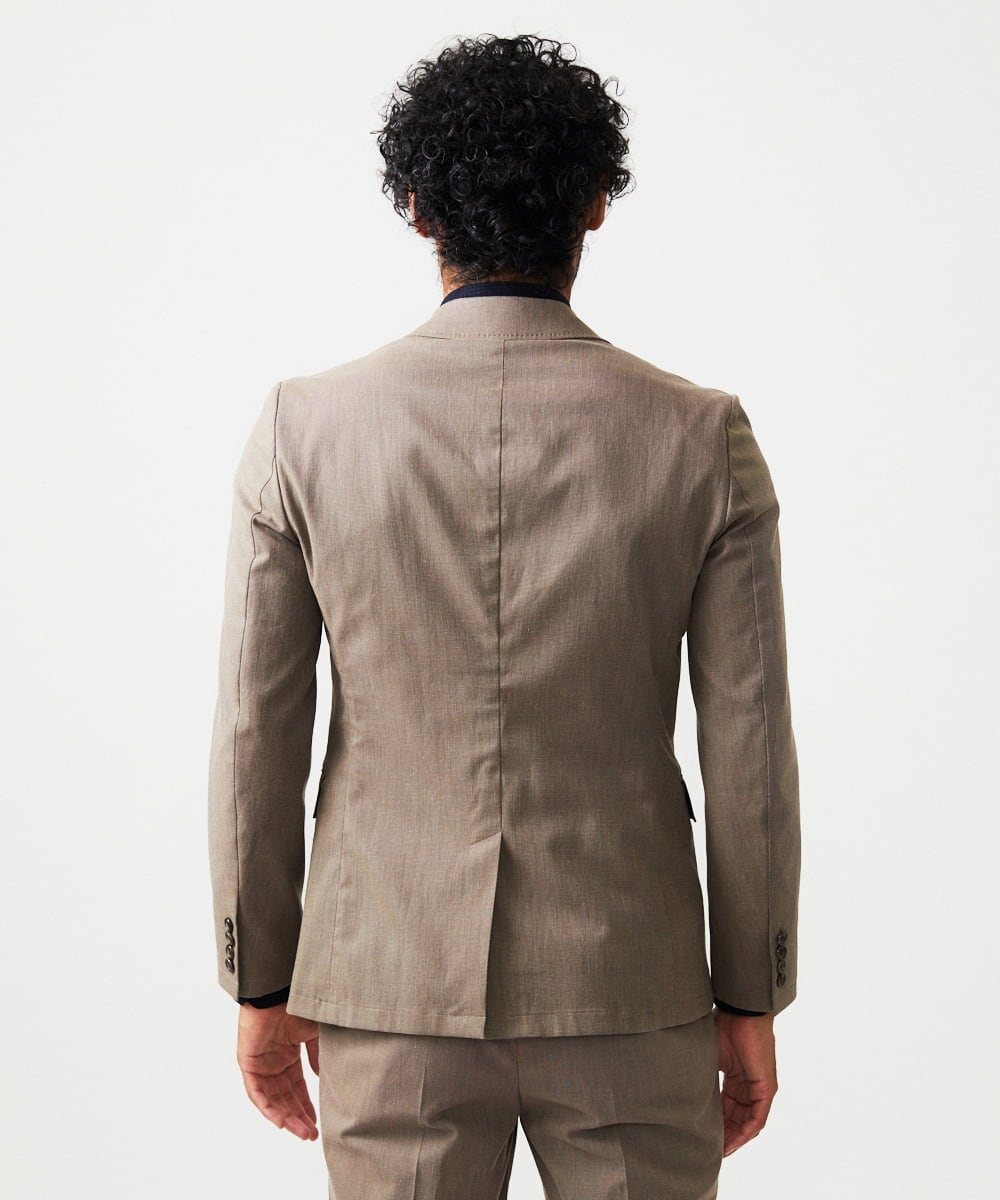 MNDAF53450 MICHEL KLEIN HOMME(ミッシェルクラン オム) 【セットアップ】ピンヘッドテーラードジャケット ブラウン