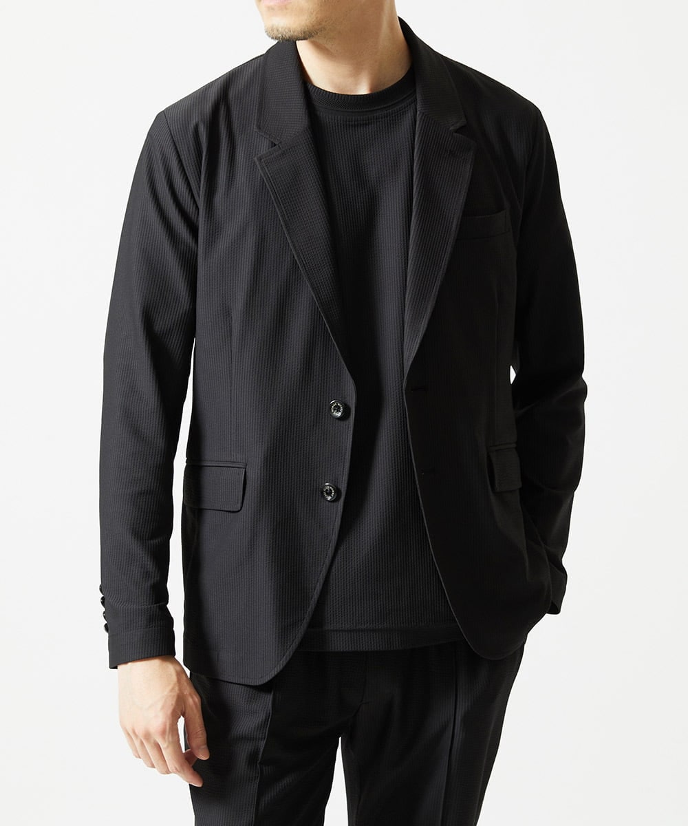 MNDAF55450 MICHEL KLEIN HOMME(ミッシェルクラン オム) 【セットアップ】SUPERGAコラボジャケット ブラック