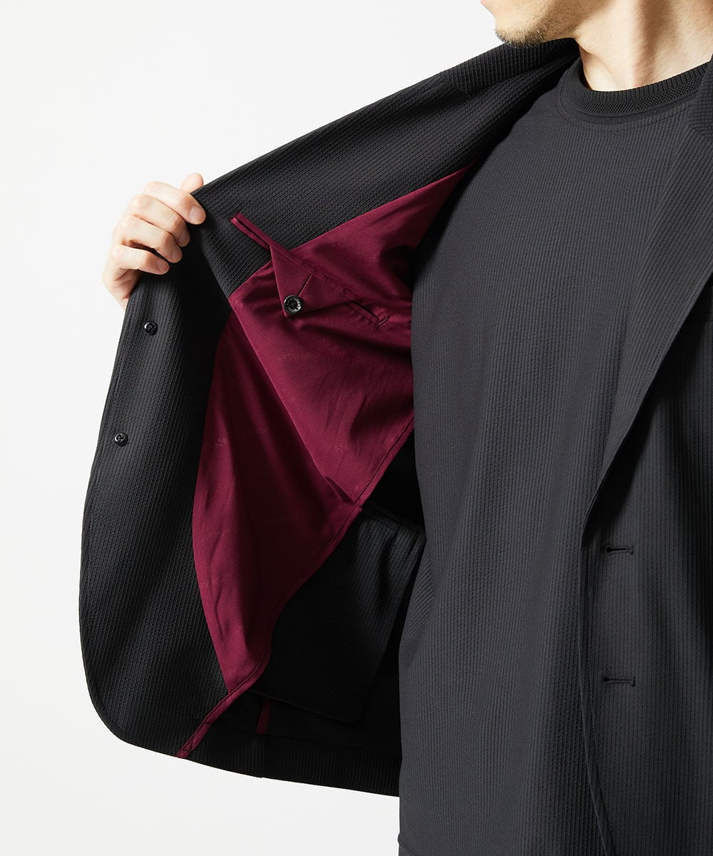 MNDAF55450 MICHEL KLEIN HOMME(ミッシェルクラン オム) 【セットアップ】SUPERGAコラボジャケット ブラック