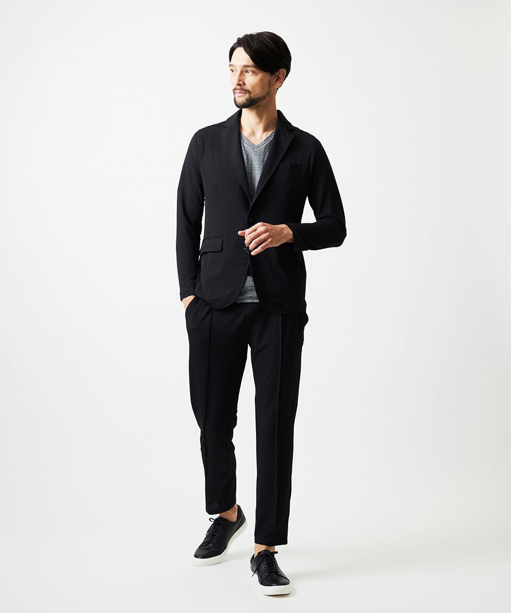 MNDAF55450 MICHEL KLEIN HOMME(ミッシェルクラン オム) 【セットアップ】SUPERGAコラボジャケット ブラック