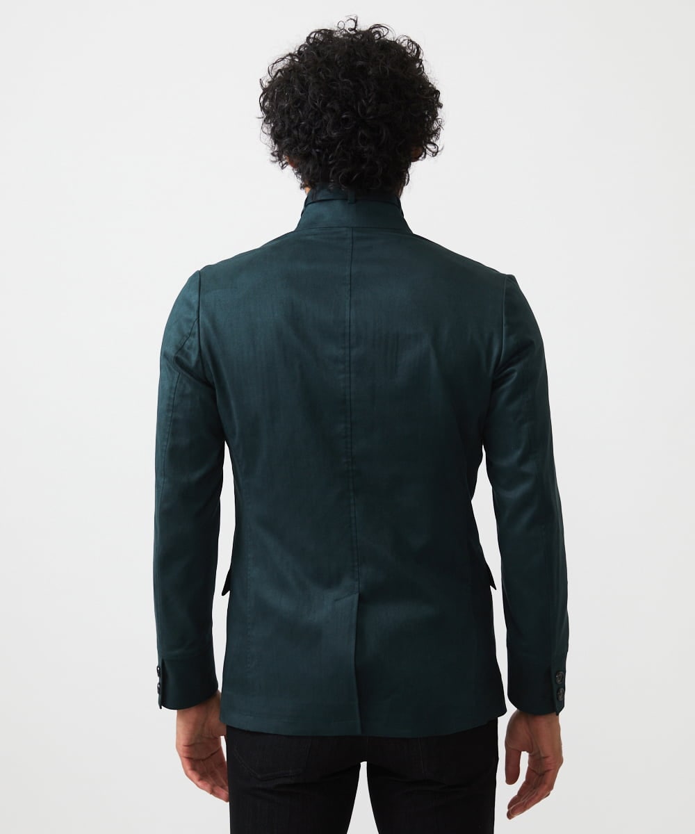 MNDAF59450 MICHEL KLEIN HOMME(ミッシェルクラン オム) スエードコンバーチブルジャケット グリーン