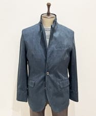 MNDAF59450 MICHEL KLEIN HOMME(ミッシェルクラン オム) スエードコンバーチブルジャケット ネイビー
