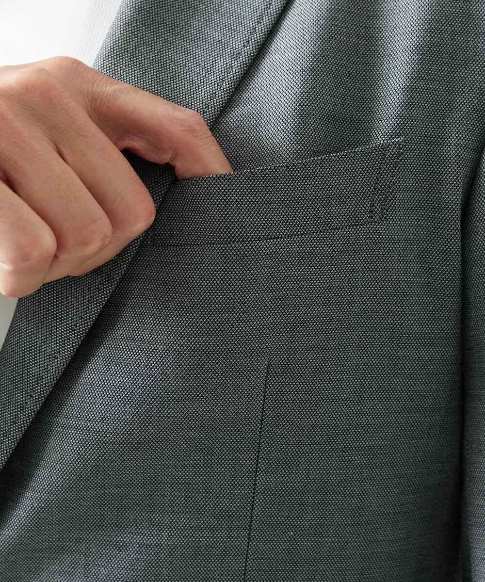 MNDAG03430 MICHEL KLEIN HOMME(ミッシェルクラン オム) 【セットアップ】オックスストレッチテーラードジャケット グレー