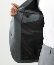 MNDAG03430 MICHEL KLEIN HOMME(ミッシェルクラン オム) 【セットアップ】オックスストレッチテーラードジャケット グレー