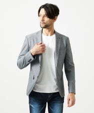 MNDAG03430 MICHEL KLEIN HOMME(ミッシェルクラン オム) 【セットアップ】オックスストレッチテーラードジャケット グレー