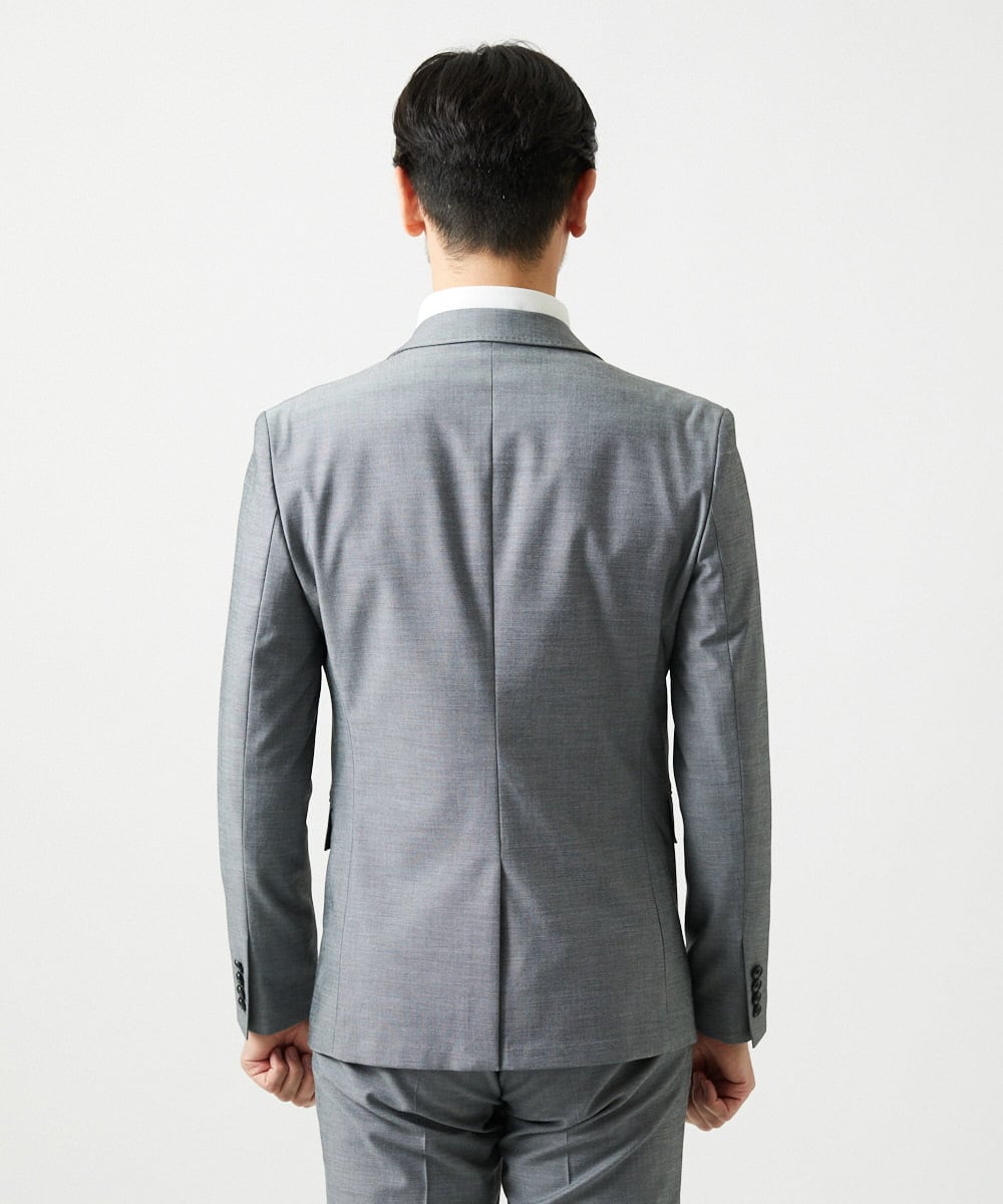 MNDAG03430 MICHEL KLEIN HOMME(ミッシェルクラン オム) 【セットアップ】オックスストレッチテーラードジャケット グレー