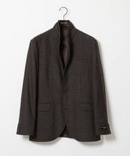 MNDAI51490 MICHEL KLEIN HOMME(ミッシェルクラン オム) ウールコットンコンバーチブルジャケット ブラウン