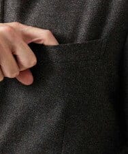 MNDAI51490 MICHEL KLEIN HOMME(ミッシェルクラン オム) ウールコットンコンバーチブルジャケット ブラウン